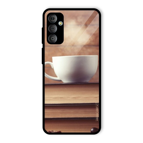 Coffee And Bookworm Glass Back Case for Galaxy F23