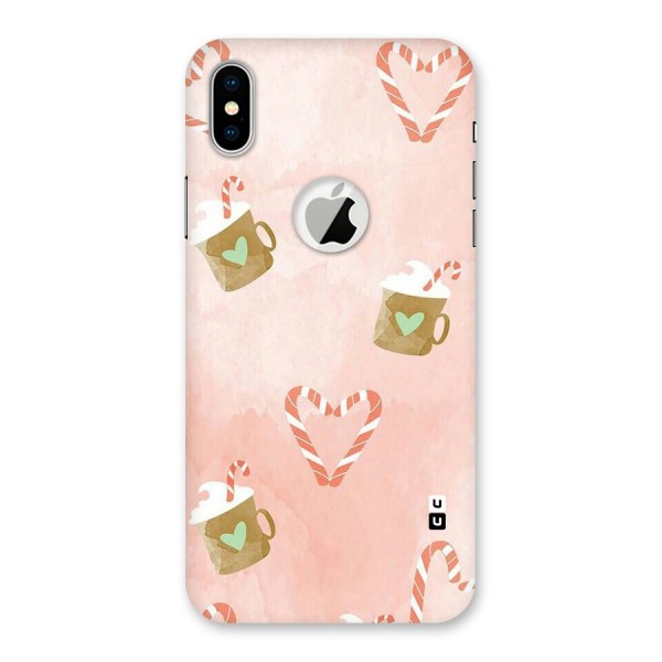 Coffee And Candies Back Case for iPhone XS Logo Cut