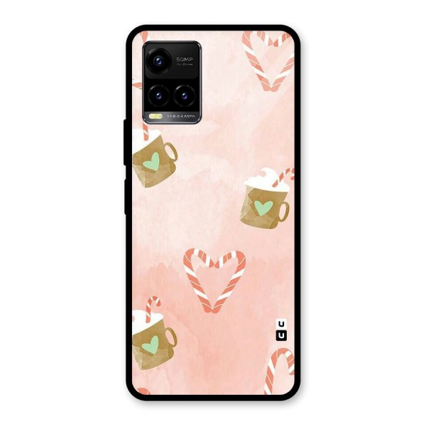 Coffee And Candies Glass Back Case for Vivo Y21 2021