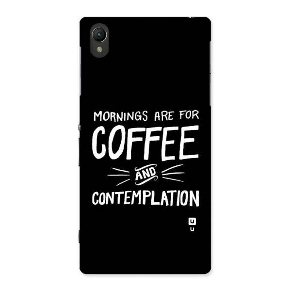 Coffee And Contemplation Back Case for Sony Xperia Z1