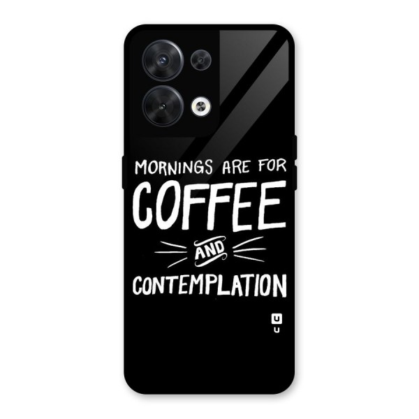 Coffee And Contemplation Glass Back Case for Oppo Reno8 5G