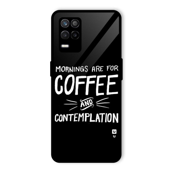 Coffee And Contemplation Glass Back Case for Realme 8 5G