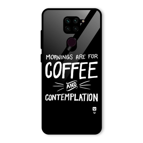 Coffee And Contemplation Glass Back Case for Redmi Note 9