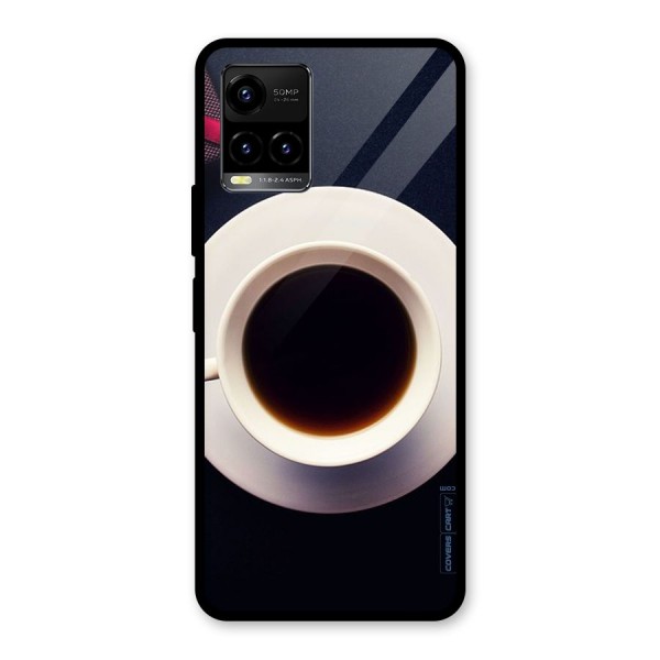 Coffee And Cookies Glass Back Case for Vivo Y21 2021