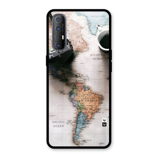 Coffee And Travel Glass Back Case for Oppo Reno3 Pro