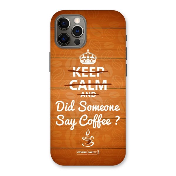 Coffee Ardour Back Case for iPhone 12 Pro