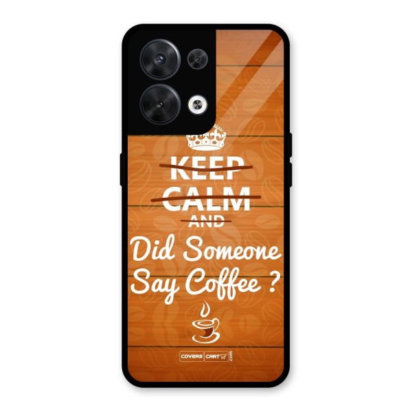 Coffee Ardour Glass Back Case for Oppo Reno8 5G