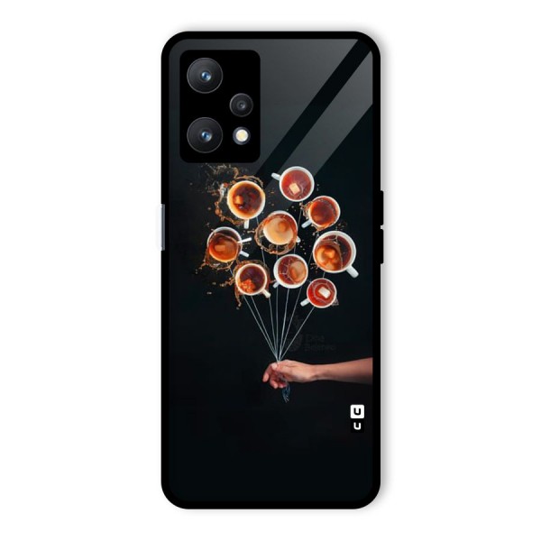 Coffee Balloon Glass Back Case for Realme 9 Pro 5G