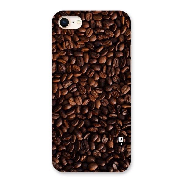Coffee Beans Scattered Back Case for iPhone 8