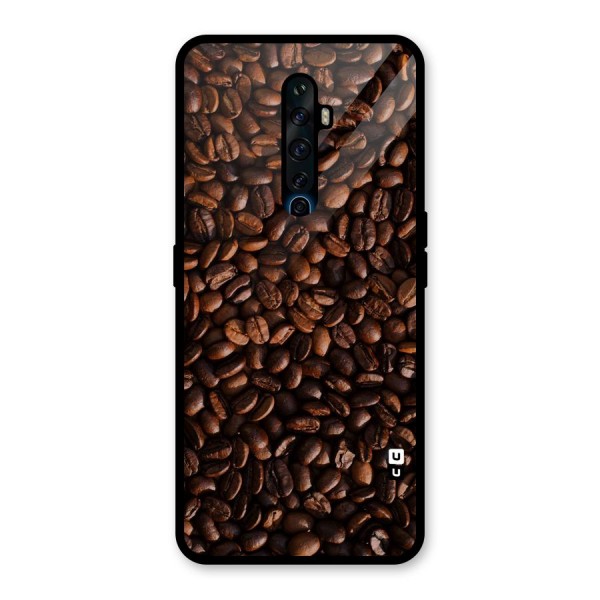 Coffee Beans Scattered Glass Back Case for Oppo Reno2 Z