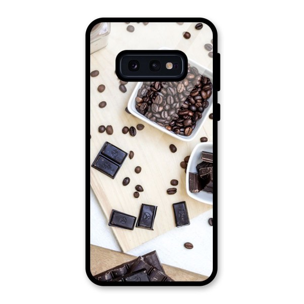 Coffee Beans and Chocolate Glass Back Case for Galaxy S10e