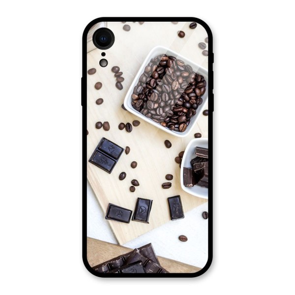 Coffee Beans and Chocolate Glass Back Case for XR