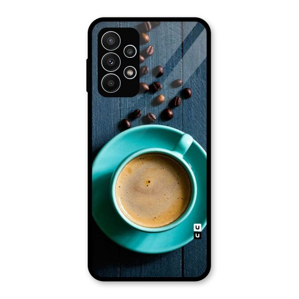 Coffee Beans and Cup Glass Back Case for Galaxy A23