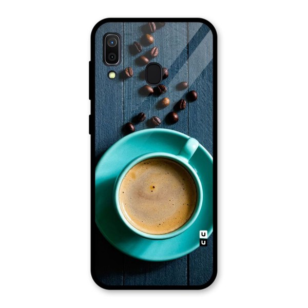 Coffee Beans and Cup Glass Back Case for Galaxy A30