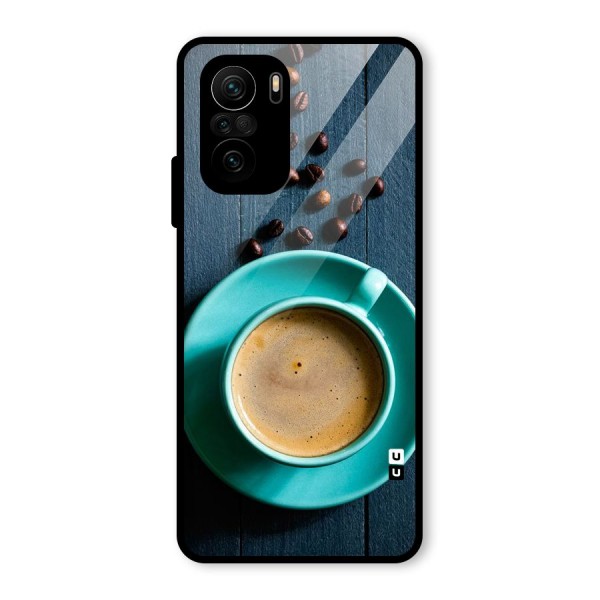 Coffee Beans and Cup Glass Back Case for Mi 11x