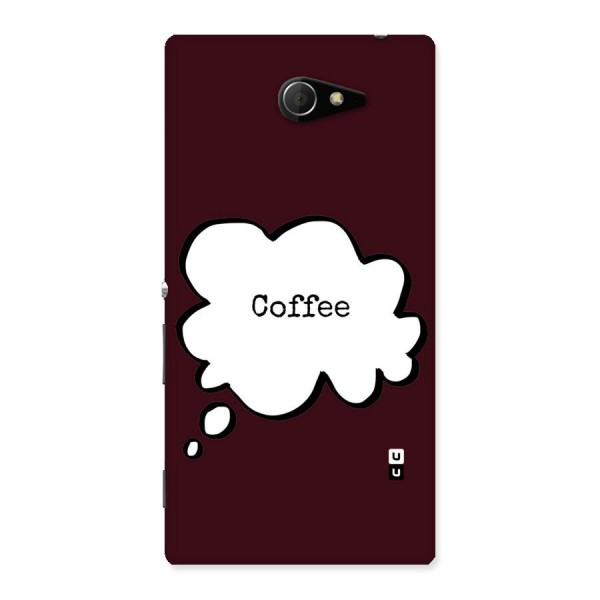 Coffee Bubble Back Case for Sony Xperia M2