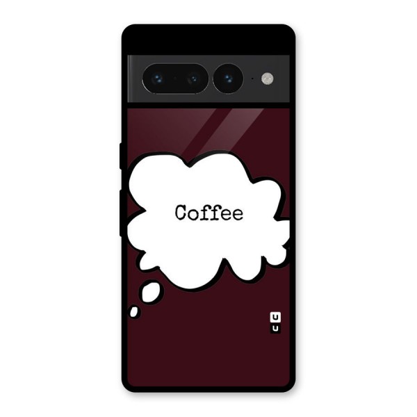 Coffee Bubble Glass Back Case for Google Pixel 7 Pro