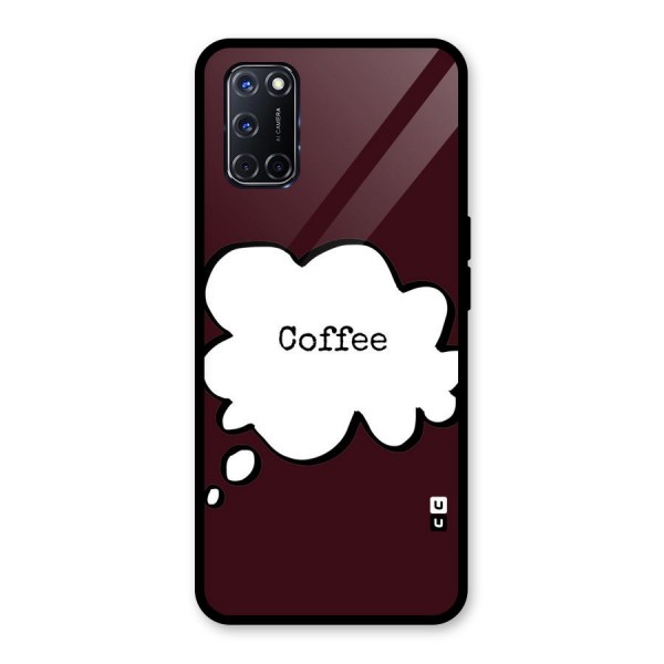 Coffee Bubble Glass Back Case for Oppo A52