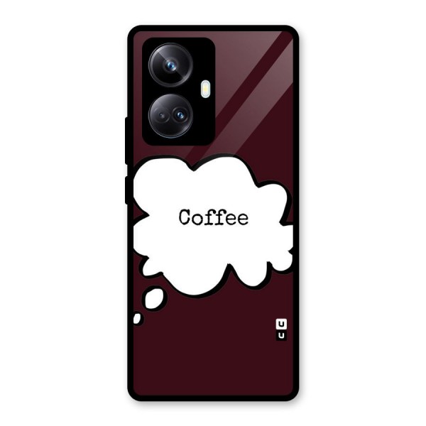 Coffee Bubble Glass Back Case for Realme 10 Pro Plus