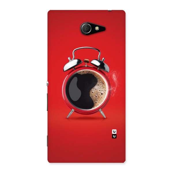 Coffee Clock Back Case for Sony Xperia M2