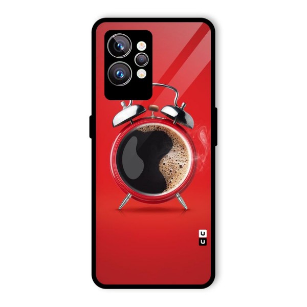 Coffee Clock Glass Back Case for Realme GT2 Pro