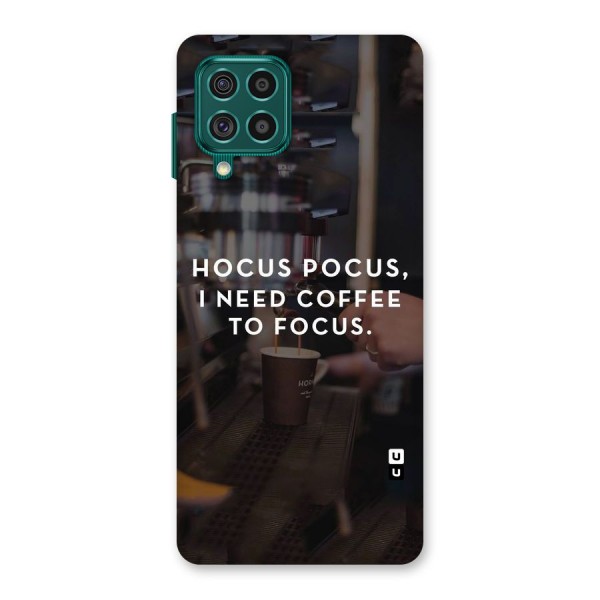 Coffee Focus Back Case for Galaxy F62