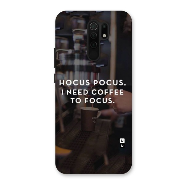 Coffee Focus Back Case for Redmi 9 Prime