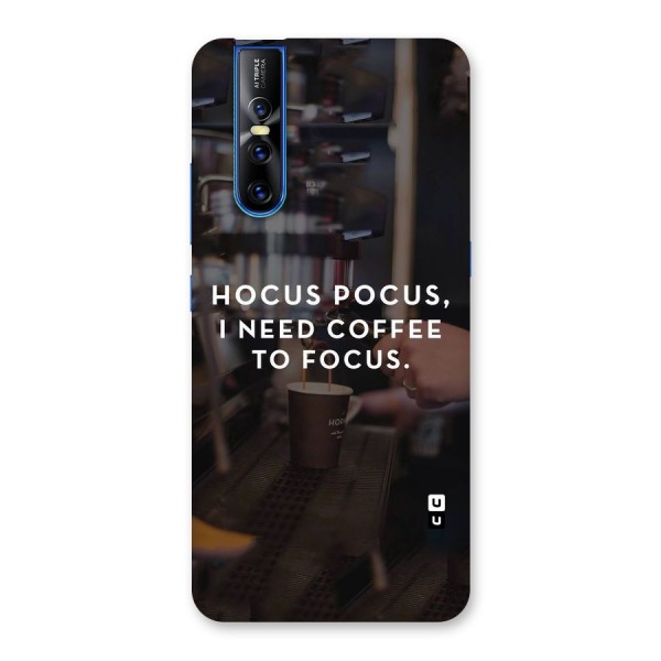 Coffee Focus Back Case for Vivo V15 Pro