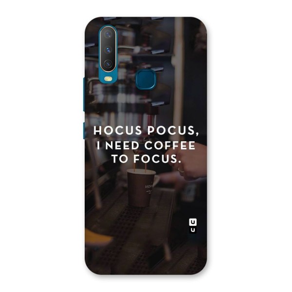 Coffee Focus Back Case for Vivo Y12