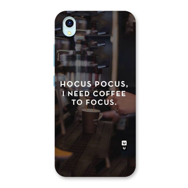 Coffee Focus Back Case for Vivo Y1s