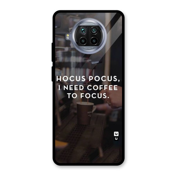 Coffee Focus Glass Back Case for Mi 10i