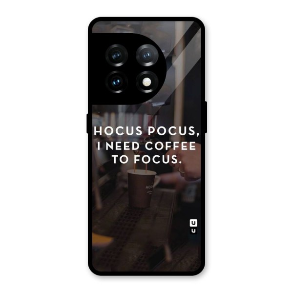 Coffee Focus Glass Back Case for OnePlus 11