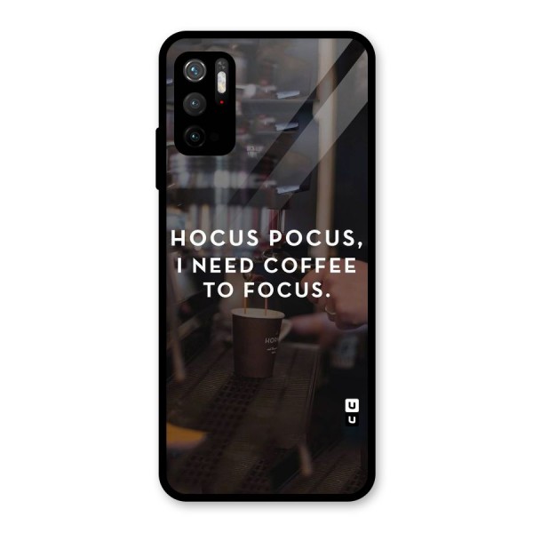 Coffee Focus Glass Back Case for Poco M3 Pro 5G