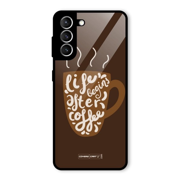 Coffee Mug Glass Back Case for Galaxy S21 5G