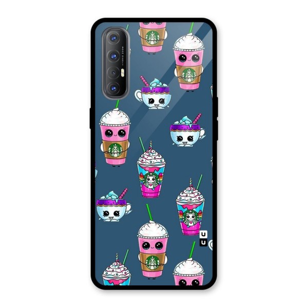 Coffee Mugs Glass Back Case for Oppo Reno3 Pro