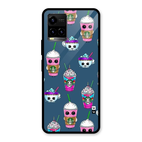 Coffee Mugs Glass Back Case for Vivo Y21 2021