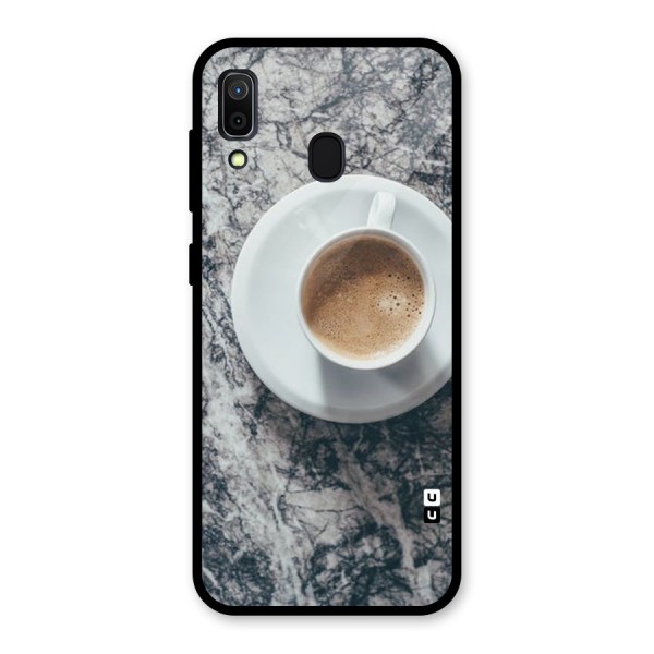 Coffee On Marble Glass Back Case for Galaxy A30