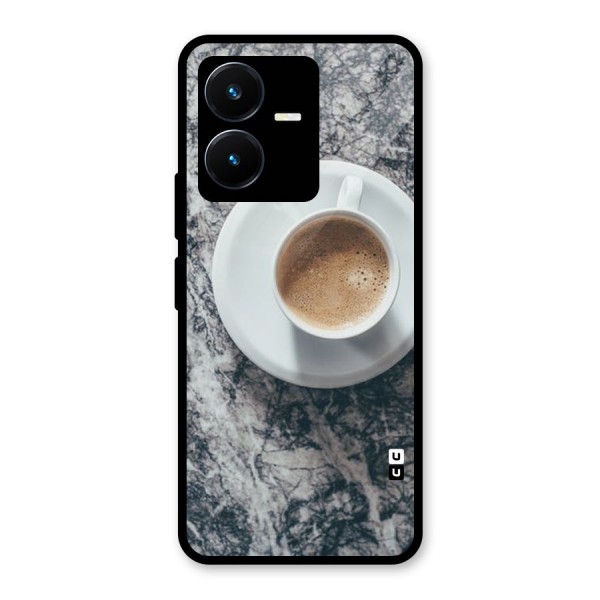 Coffee On Marble Glass Back Case for Vivo Y22