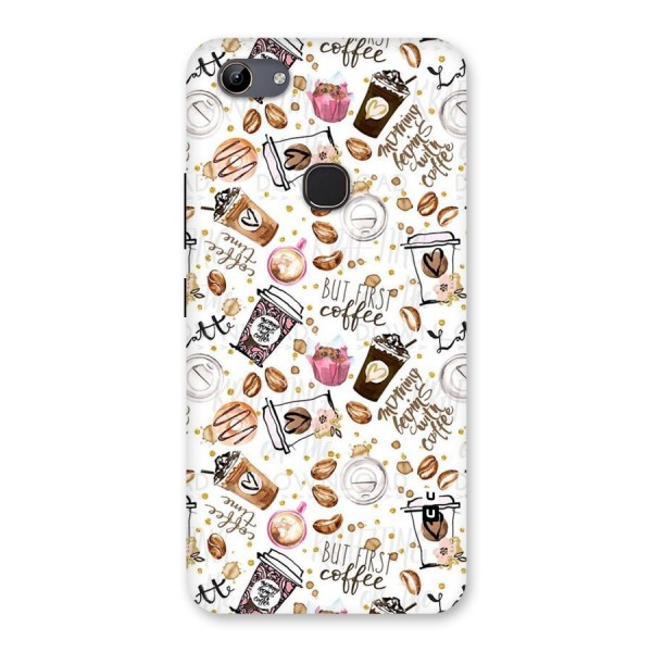 Coffee Pattern Back Case for Vivo Y81