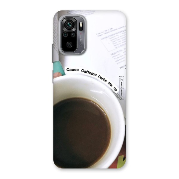 Coffee Perks Back Case for Redmi Note 10