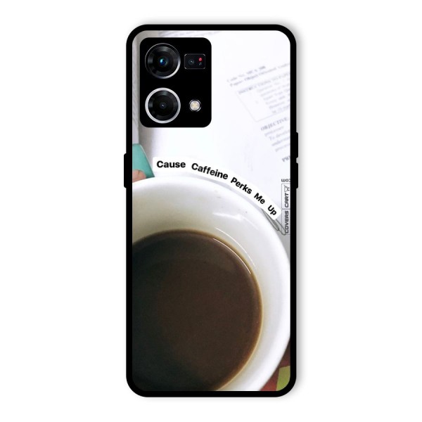 Coffee Perks Glass Back Case for Oppo F21s Pro 4G