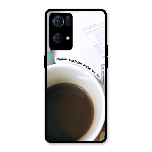 Coffee Perks Glass Back Case for Oppo Reno7 Pro 5G