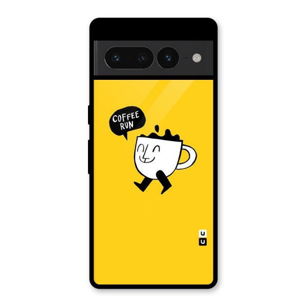 Coffee Run Glass Back Case for Google Pixel 7 Pro