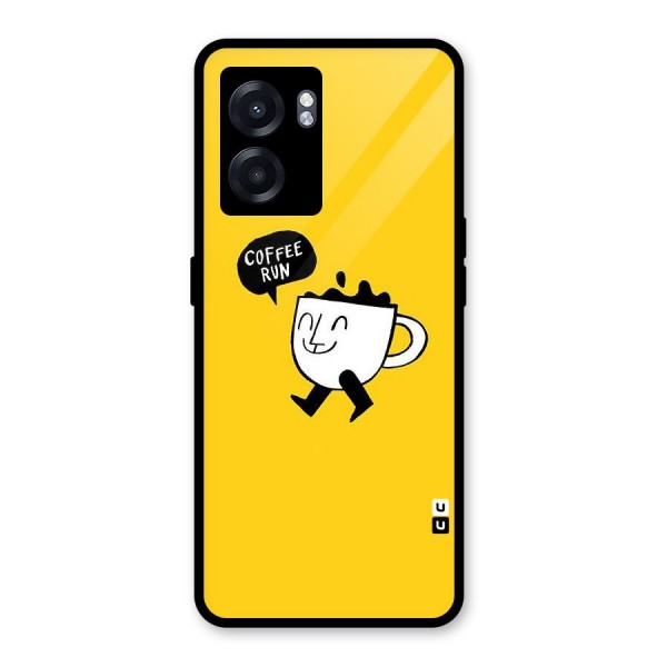 Coffee Run Glass Back Case for Oppo K10 (5G)