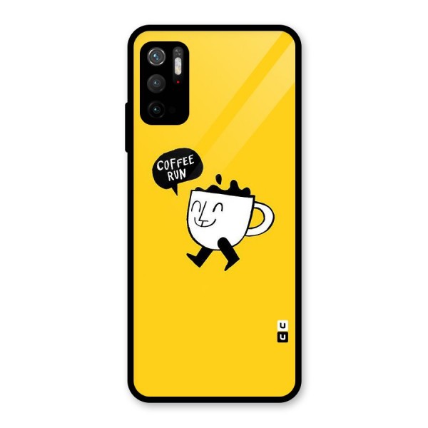 Coffee Run Glass Back Case for Poco M3 Pro 5G