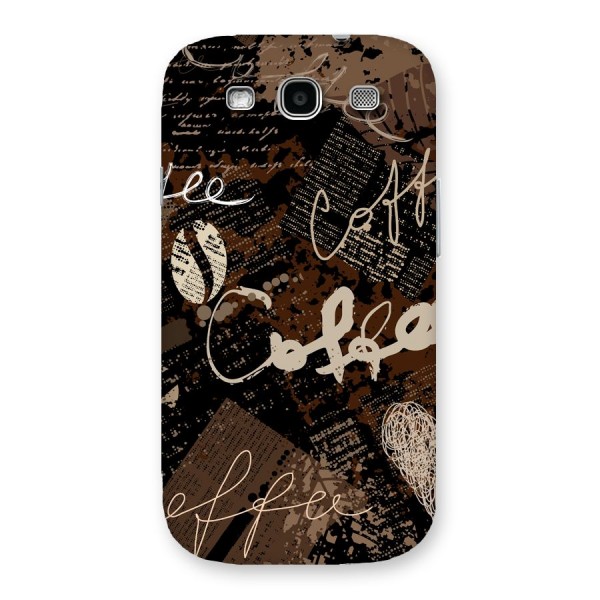 Coffee Scribbles Back Case for Galaxy S3 Neo