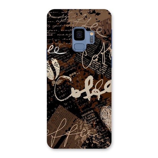 Coffee Scribbles Back Case for Galaxy S9