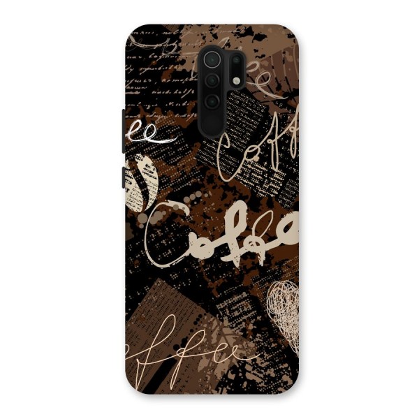 Coffee Scribbles Back Case for Redmi 9 Prime