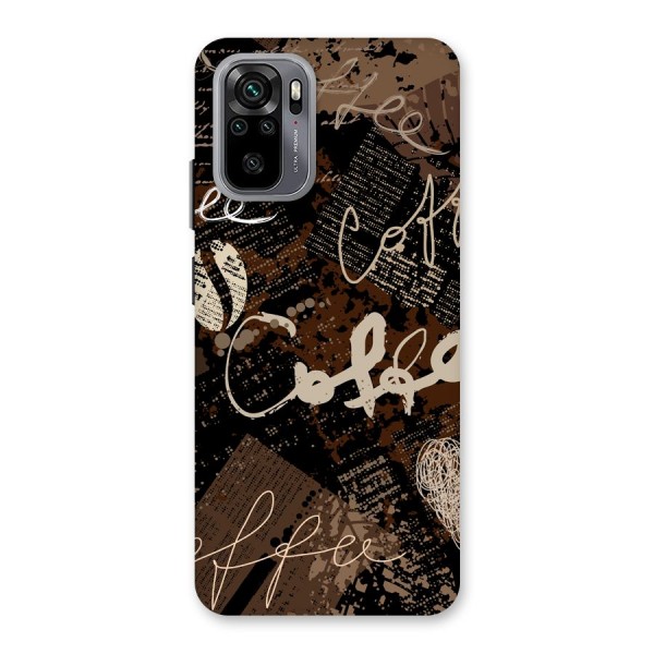 Coffee Scribbles Back Case for Redmi Note 10