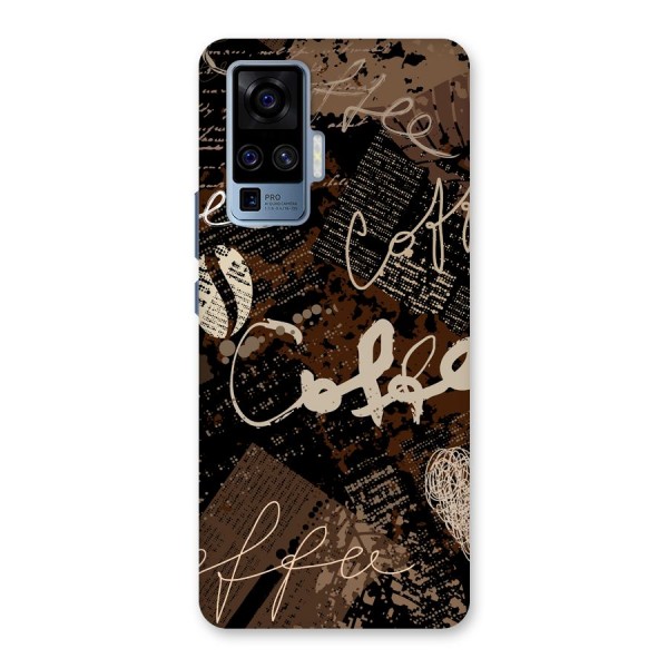 Coffee Scribbles Back Case for Vivo X50 Pro